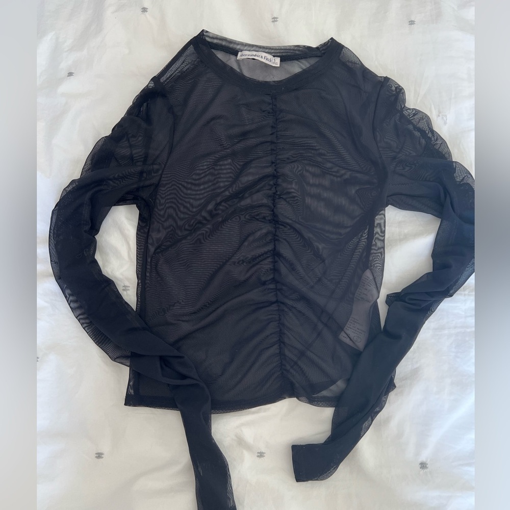 Abercrombie Ruched Mesh Shirt